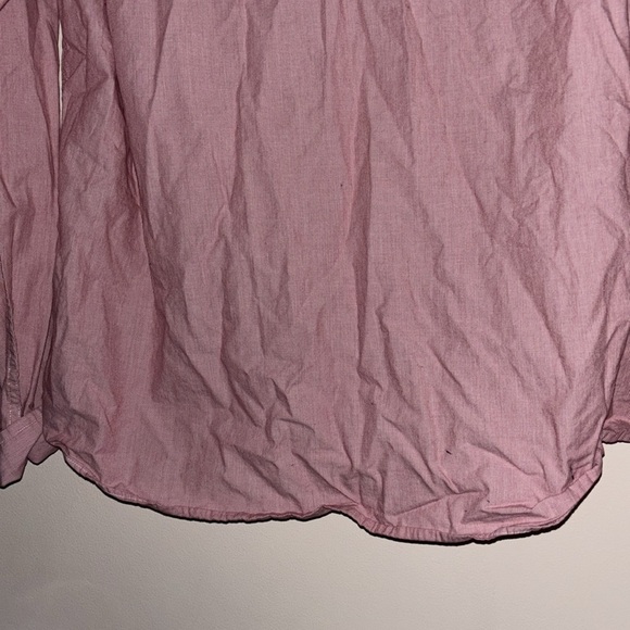 Jcrew  pink striped slim fit mens long sleeve shirt Sz L - Picture 8 of 9